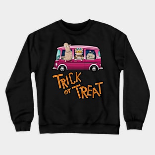 Trick or Treat Halloween Orange Ragdoll Cat Crewneck Sweatshirt